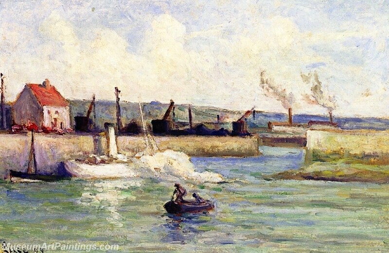 Honfleur Entrance to the Port Painting