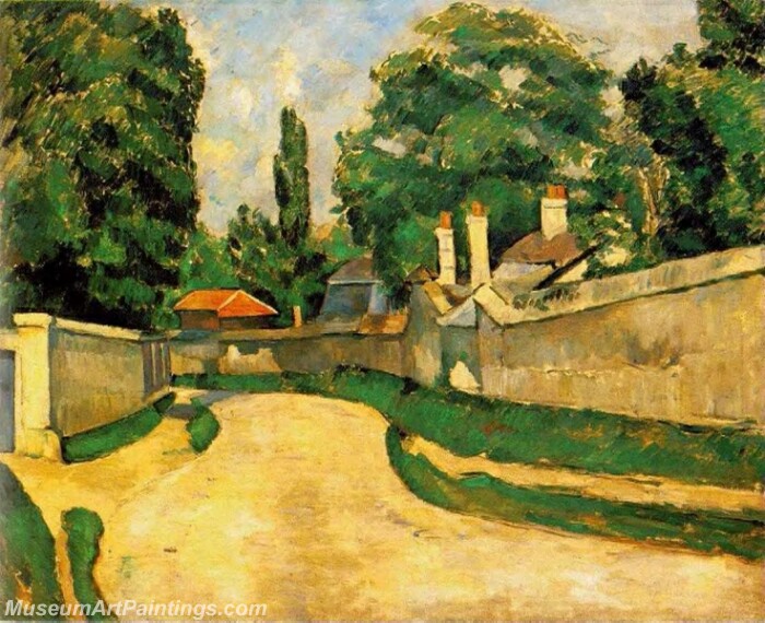 Houses along a Road Painting