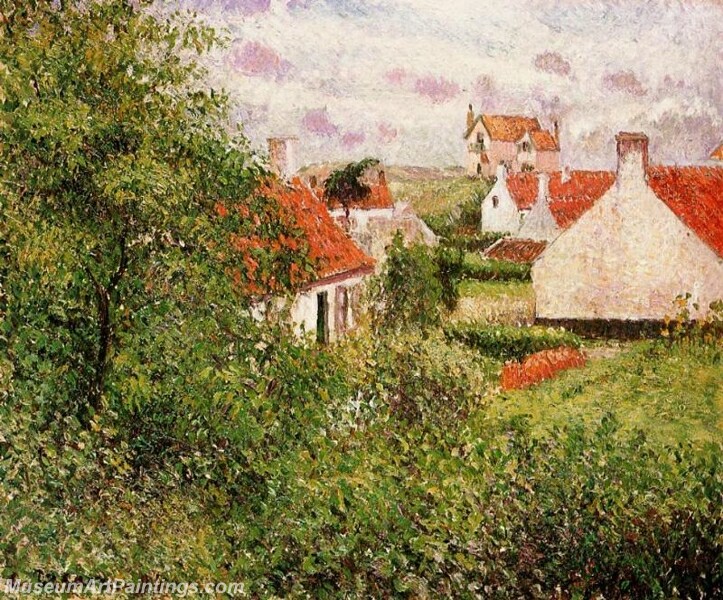 Houses at Knocke Belgium Painting