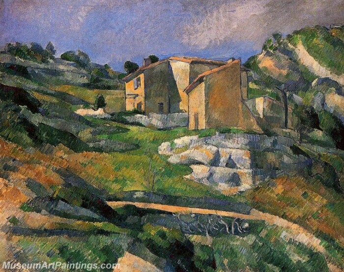 Houses in Provence Painting