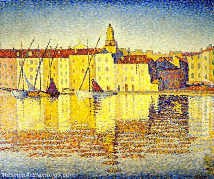 Houses in the Port Saint Tropez Opus 237 Painting