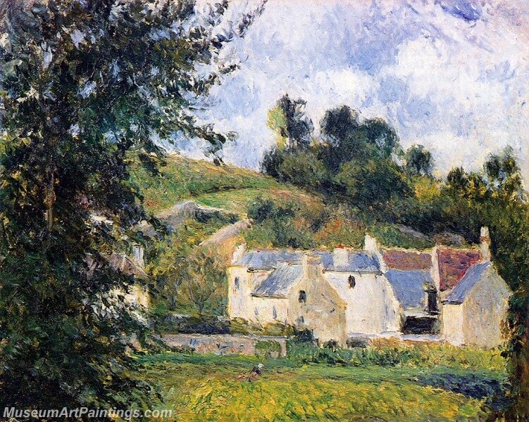 Houses of l Hermitage Pontoise Painting