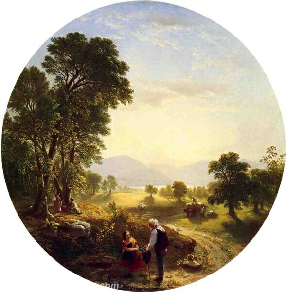 Hudson River Scene Painting