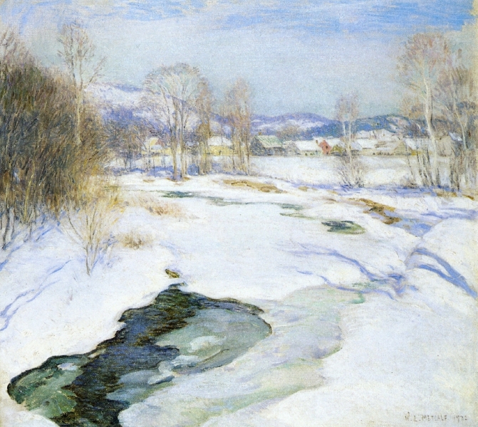 Icebound Brook by Willard Leroy Metcalf