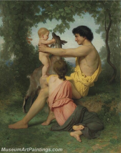 Idylle famille antique Painting