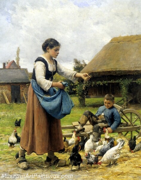 In The Farmyard Painting