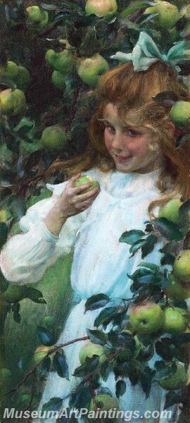 In the Orchard Painting