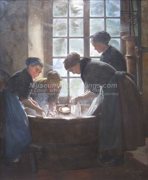 In the Wash house by Anna Elizabeth Klumpke