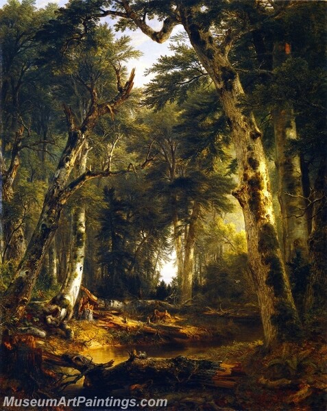 In the Woods Painting