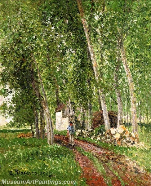 In the Woods at Moret Painting