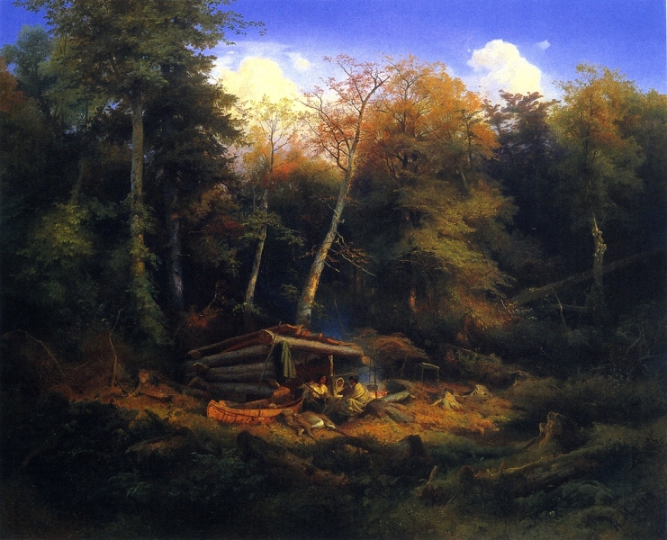 Indian Camp in the Forest