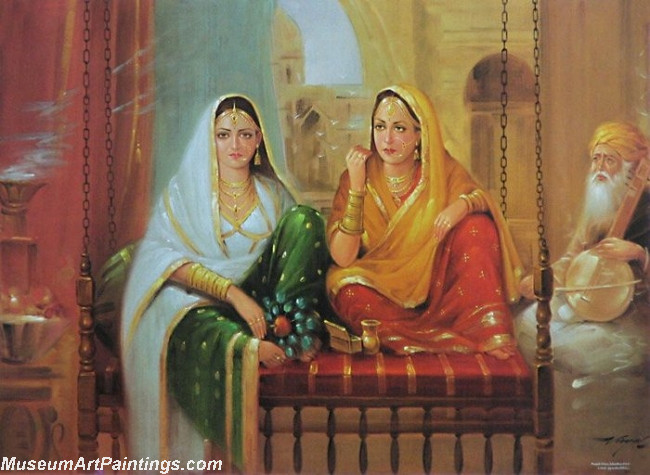 Indian Girl Paintings 003