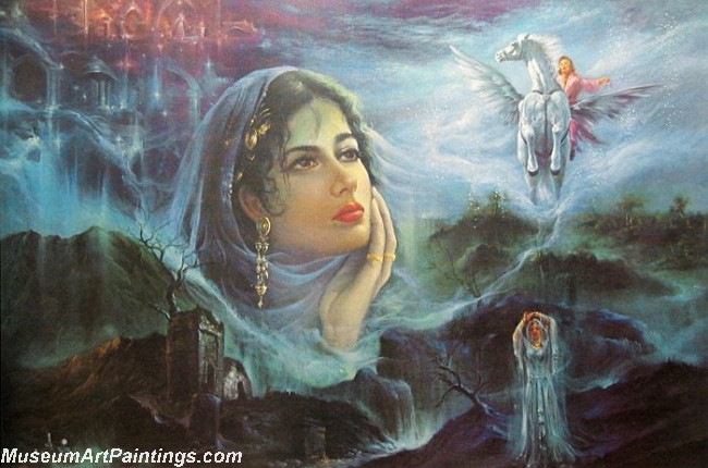 Indian Girl Paintings 010