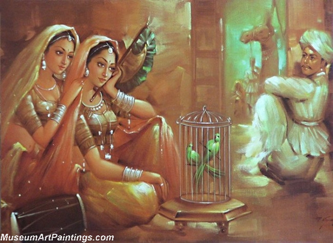 Indian Girl Paintings 013