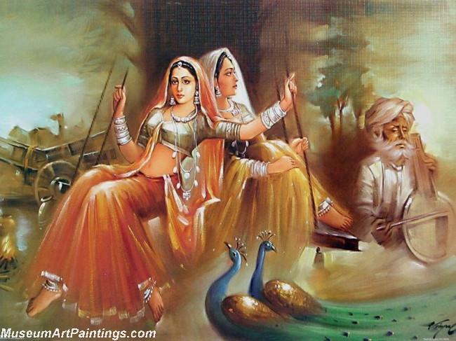 Indian Girl Paintings 016