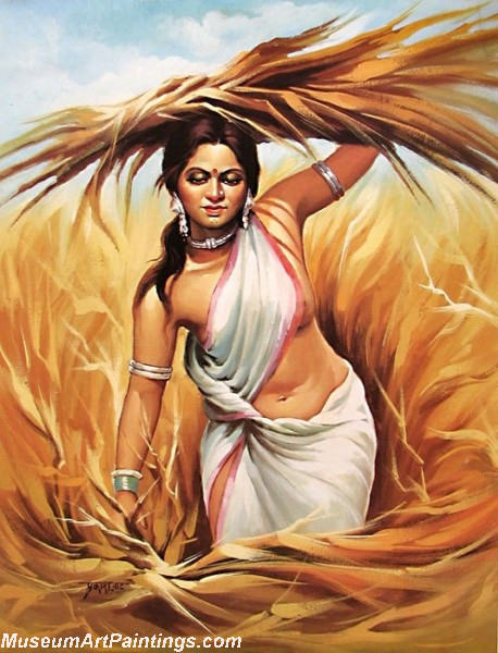 Indian Girl Paintings 018