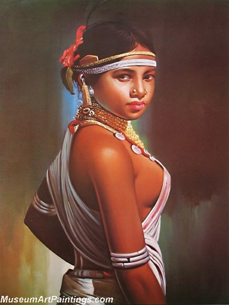 Indian Girl Paintings 019