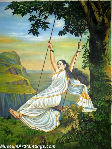 Indian Girl Paintings 026