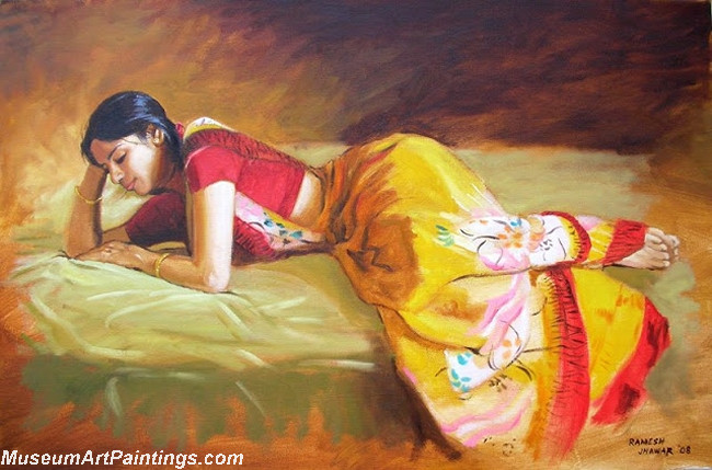 Indian Girl Paintings Leisure