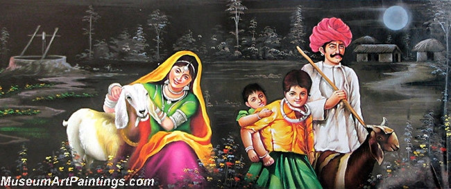Indian Paintings Village People