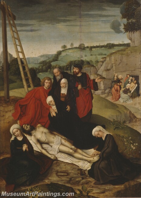 Isenbrandt Adriaen Llanto sobre Cristo muerto Painting