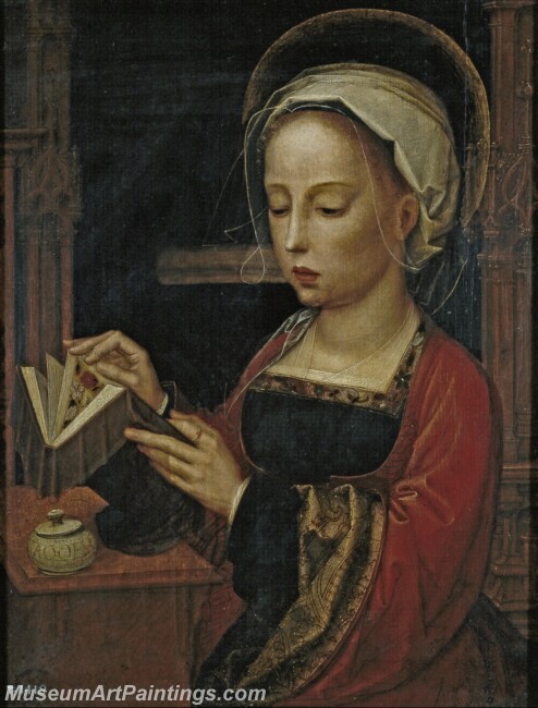 Isenbrandt Adriaen Maria Magdalena leyendo Painting