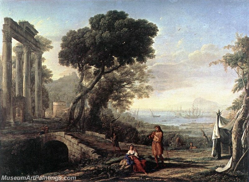 Italian Coastal Landscape Painting