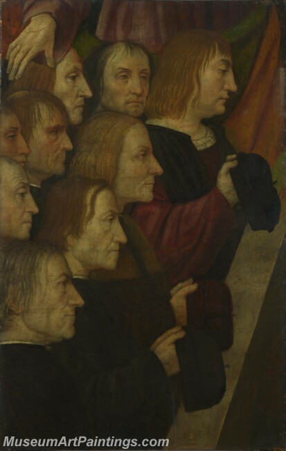 Italian Milanese Male Members of a Confraternity Painting