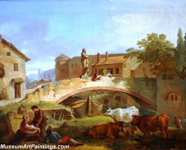 Italian Village by Jean Baptiste Marie Pierre