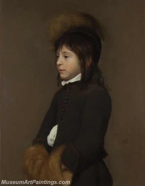 Jacob van Oost Elder Portrait of a Boy aged 11 Painting