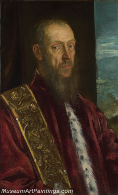 Jacopo Tintoretto Portrait of Vincenzo Morosini Painting