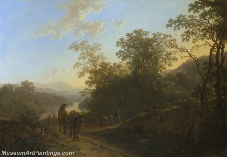 Jan Both Peasants with Mules and Oxen Painting