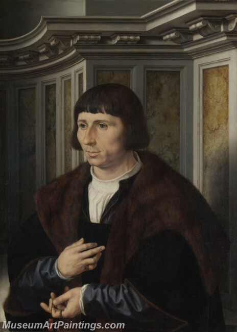 Jan Gossaert Man with a Rosary Painting