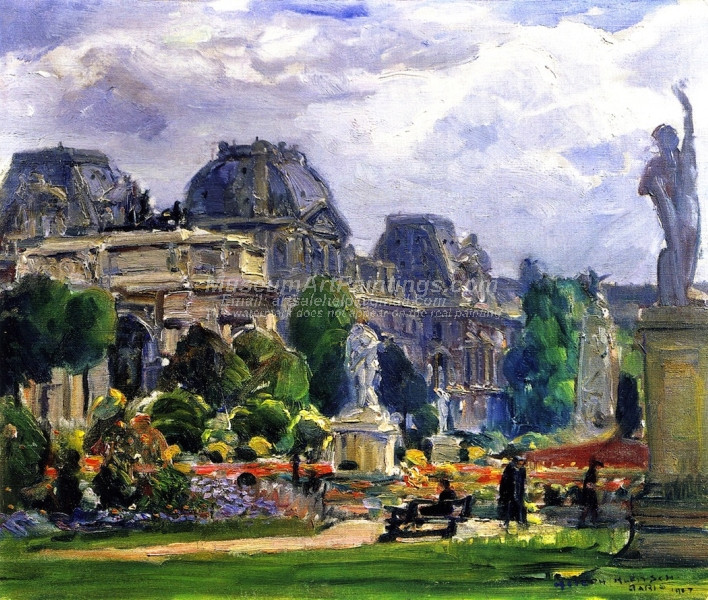 Jardin du Carrousel Paris by Joseph Kleitsch