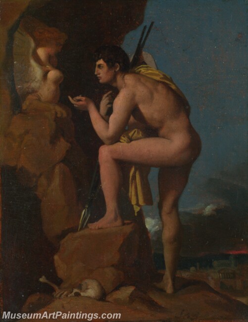 Jean Auguste Dominique Ingres Oedipus and Sphinx Painting