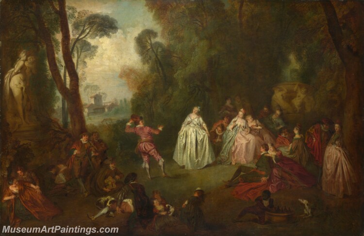 Jean Baptiste Pater The Dance Painting