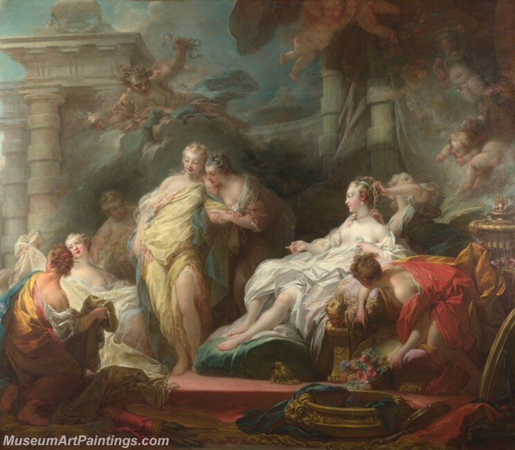 Jean Honore Fragonard Psyche showing her Sisters her Gifts from Cupid Painting