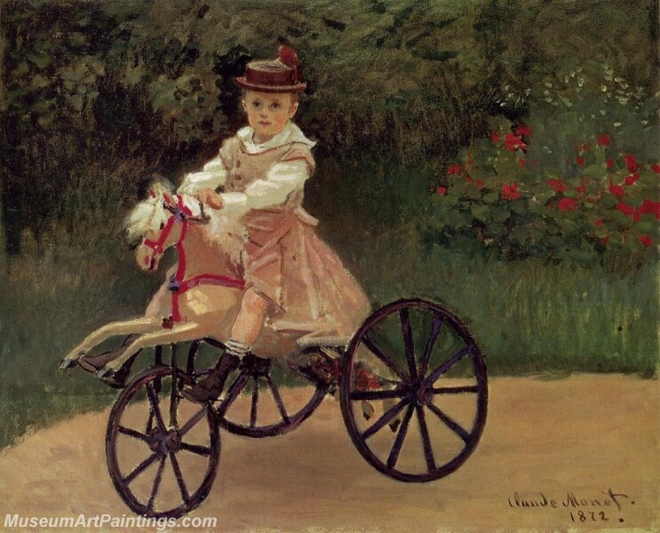 Jean Monet on His Horse Tricycle Painting