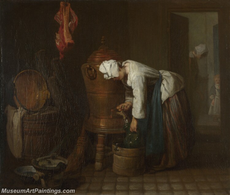 Jean Simeon Chardin La Fontaine The Water Cistern Painting