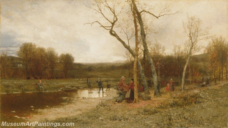 Jervis McEntee Saturday Afternoon Painting