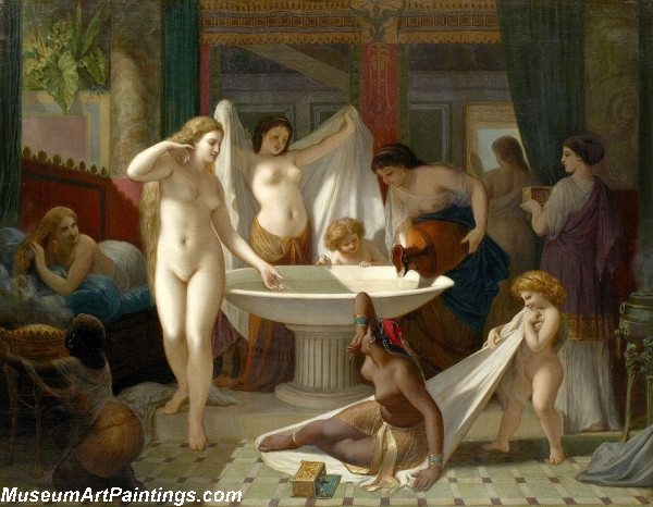 Jeunes femmes au bain by Henri Pierre Picou