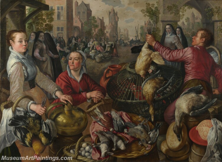 Joachim Beuckelaer The Four Elements Air Painting