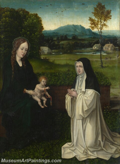 Joachim Patinir The Virgin and Child with a Cistercian Nun Painting