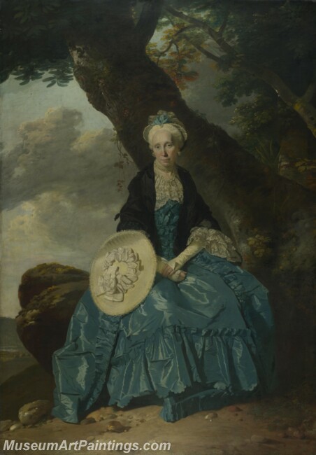 Johann Zoffany Mrs Oswald Painting