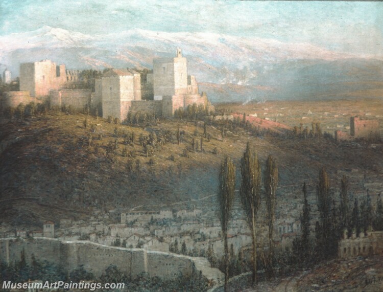 John Ferguson Weir The Alhambra Granada Spain Painting