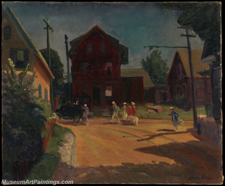 John Sloan The Jitney Painting