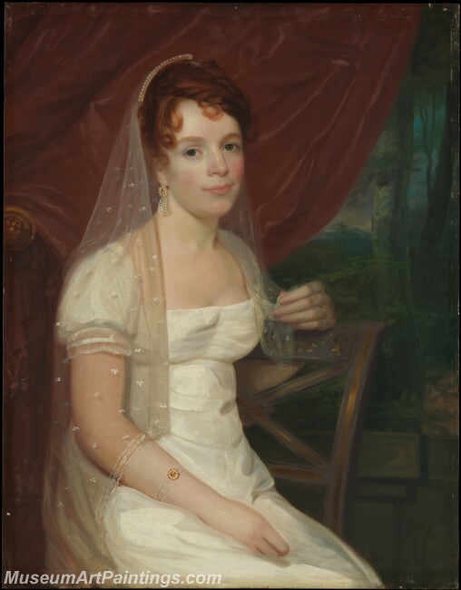 John Wesley Jarvis Mrs Robert Dickey Anne Brown Painting