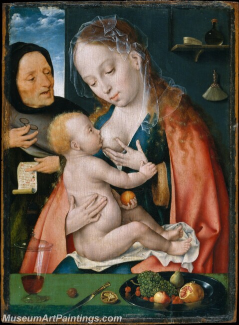 Joos van Cleve The Holy Family Painting