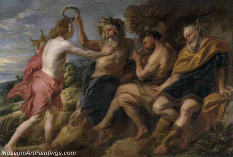 Jordaens Jacob Apolo vencedor de Pan Painting