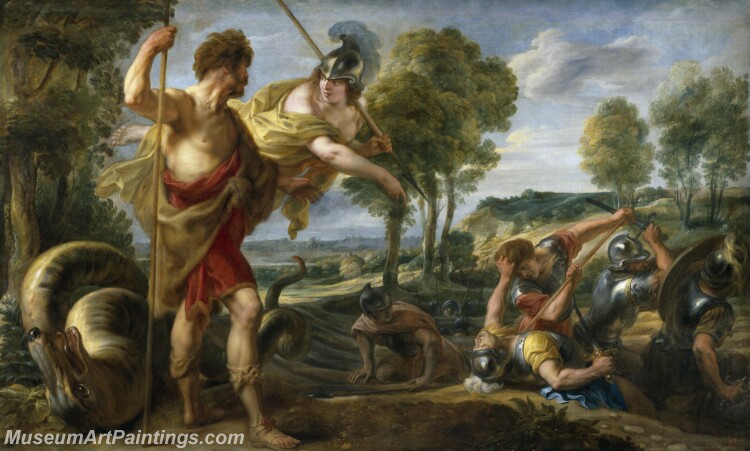 Jordaens Jacob Cadmo y Minerva Painting